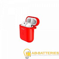Зарядный чехол HOCO CW22 для Airpods 0.5A силикон беспр. зар. Qi красный (1/22/220)  | Ab-Batteries | Элементы питания и аксессуары для сотовых оптом