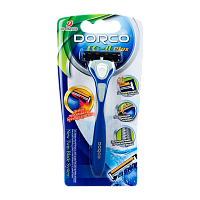Бритва DORCO "TG-II Plus" 2 лезвия 1 кассета совместимо с Gillette Slalom Plus (1/6)