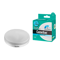 Лампа светодиодная Camelion GX53 11W 4500К 170-265V таблетка диммируемая матовая (1/10/100)