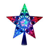 Фигурка Космос "Звезда на ёлку" 10LED 16.5см ассорти (1/40)