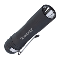 Фонарь универсальный Космос 120B 0.5W 1LED от батареек IP42 1 режим черный (1/24/144)