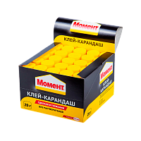 Клей-карандаш Момент БОКС25 20г шоу-бокс (25/200) 