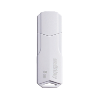 Флеш-накопитель Smartbuy Clue 8GB USB2.0 пластик белый