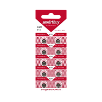 Батарейка Smartbuy G11/LR721/LR58/362A/162 BL10 Alkaline 1.5V (10/200/2000) 