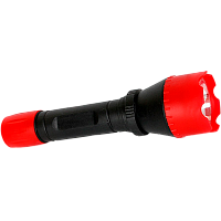Фонарь универсальный Ultraflash 6102-ТН 0.4W 1LED от батареек IP44 красный черный (1/25/200)