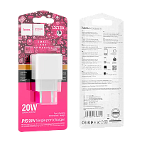 Сетевое З/У HOCO CS13A Type-C 3.0A 20W PD,QC белый (1/28/168)