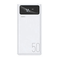Внешний аккумулятор Remax RPP-162 50000mAh 2.0A 4USB/Lightning/Type-C белый (1/18)