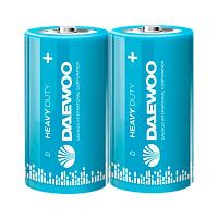 Батарейка Daewoo R20 D Shrink 2 Heavy Duty 1.5V (2/24/288)