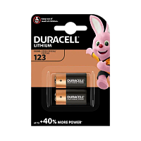 Батарейка Duracell CR123A BL2 Lithium 3V (2/20/100)