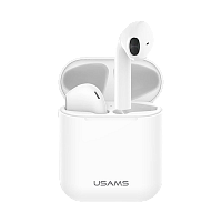 Наушники вставные Usams BHULC02 LC Dual bluetooth 5.0 белый