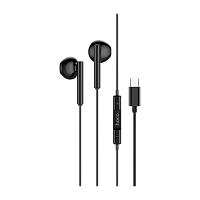 Наушники вставные HOCO M65 с микр. Type-C (m) черный (1/20/120)