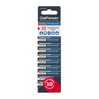 Батарейка GoPower LR03 AAA BL10 Щелочная 1.5V (10/60/360)