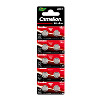 Батарейка Camelion G0/LR521/LR63/LR50/379A/179 BL10 Alkaline (10/100/3600) 