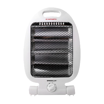 Обогреватель инфракрасный, кварцевый ERGOLUX ELX-QH01-C01 белый 220-240V 500/1000W (1/10)