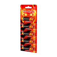 Батарейка Рекорд LR6 AA BL5 Alkaline 1.5V отрывные (5/60/600)