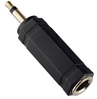 Переходник AUX Perfeo Jack 6.35mm (f)-Jack 3.5mm (m) черный (1/200)
