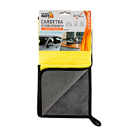 Салфетка Рыжий кот CM-08 30х60см микрофибра  супервпитывающая (1/24/96)