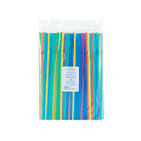 Трубочка, 5 х 240 мм, с изгибом, цветная, 250 шт/уп, AVIORA (1/46)