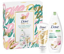 Набор Dove ПОДАРИ НЕЖНОСТЬ женский (гель для душа и крем для рук, 250 + 50 мл) (1/6)