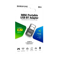 Адаптер Borofone DH8 USB (m)-bluetooth 5.1 черный