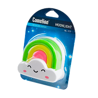 Ночник Camelion NL-177 "Радуга" 3LED 1W 220V в розетку (1/24/96)