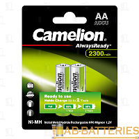 Аккумулятор предзаряженный RTU Camelion HR6 AA BL2 NI-MH Always Ready 2300mAh (2/24/384)