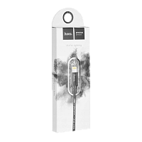 Кабель HOCO X14 USB (m)-Lightning (m) 2м 1.7A нейлон черный (1/33/330)