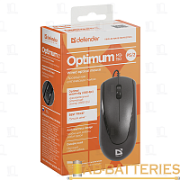 Мышь проводная Defender MB-150 Optimum классическая PS/2 черный (1/50)