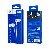 Наушники внутриканальные GFPower M05 с микр. белый