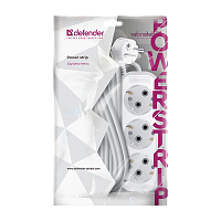 Удлинитель Defender R330 3р.С/З 16A 5.0м ПВС 3x1мм² IP20 белый (1/40)