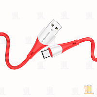 Кабель Borofone BX60 USB (m)-Type-C (m) 1м 3.0A нейлон красный (1/360)