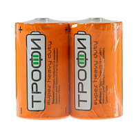 Батарейка Трофи Super R20 D Shrink 2 Heavy Duty 1.5V (2/12/288/4608)
