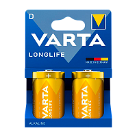 Батарейка Varta LONGLIFE LR20 D BL2 Alkaline 1.5V (4120) (2/12/60) 