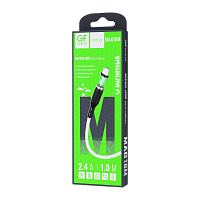 Кабель GFPower MAG18M USB (m)-microUSB (m) 1.0м 2.4A ПВХ магнит белый (1/200/800)