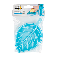 Мыльница "Листок" Рыжий кот 17.5х10х2 см пластик ассорти (1/24/48)