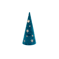 Гирлянда Космос Настольный светильник Конус 8LED 11*25cм белый теплый (1/12)