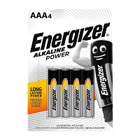 Батарейка Energizer Alkaline power LR03 AAA BL4 Alkaline 1.5V (4/48/54096) 