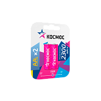 Аккумулятор бытовой Космос HR6 AA BL2 NI-MH 2300mAh (2/24/288)