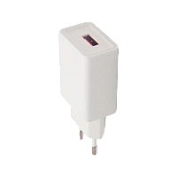 Сетевое З/У GoPower GP1U 1USB 2.4A 12W белый (1/120/480) 
