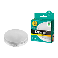 Лампа светодиодная Camelion GX53 12W 3000К 170-265V таблетка матовая (1/5/100)