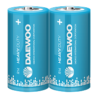 Батарейка Daewoo R14 C Shrink 2 Heavy Duty 1.5V (2/24/480)