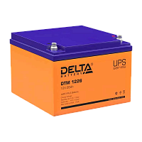 Аккумулятор свинцово-кислотный Delta DTM 1226 12V 26Ah (1/2) 