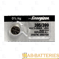 Батарейка Energizer 395/399 BL1 Silver Oxide 1.5V 0%Hg (1/10/100/1000)