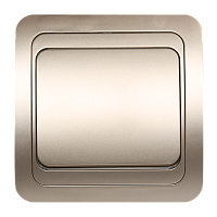 Выключатель Smartbuy 1-клавишный 10А шампань "Марс"