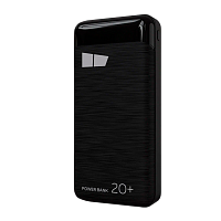 Внешний аккумулятор MORE CHOICE PB33-20 20000mAh 2.1A 2USB черный (1/10/50)