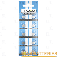 Батарейка Трофи G11/LR721/LR58/362A/162 BL10 Alkaline 1.55V (10/200/1600)