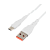 *Кабель GoPower GP07M USB (m)-microUSB (m) 2.4A силикон белый (1/200/800) 