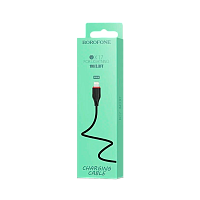 Кабель Borofone BX17 USB (m)-Lightning (m) 1м 2.4A ПВХ черный (1/648)