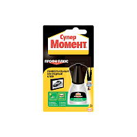 Супер-клей Момент ПРОФИ ПЛЮС 5г универсальный +кисточка BL1 (1/10)