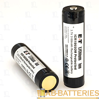 Аккумулятор ET ICR18650M Protected 18.0*65.0, 3100mAh, Li-Ion, в пластиковом боксе на 2шт (2/400)
